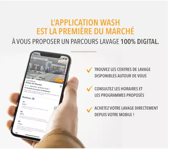 application mobile wash
