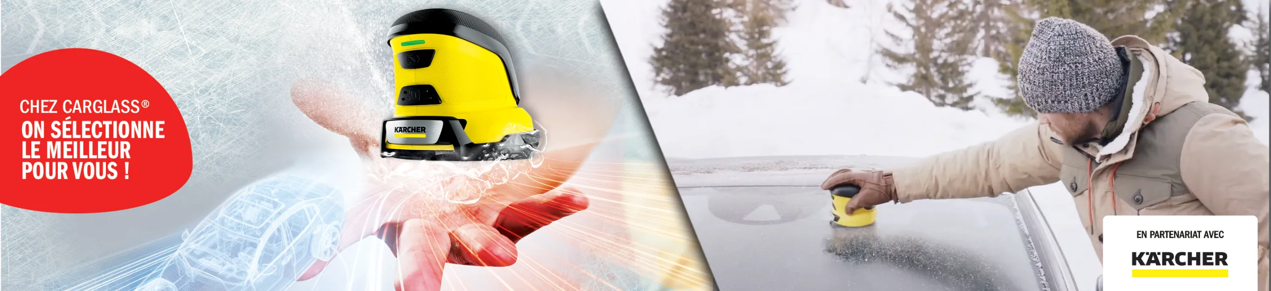 Carglass vous offre votre dégivreur de pare-brise karcher
