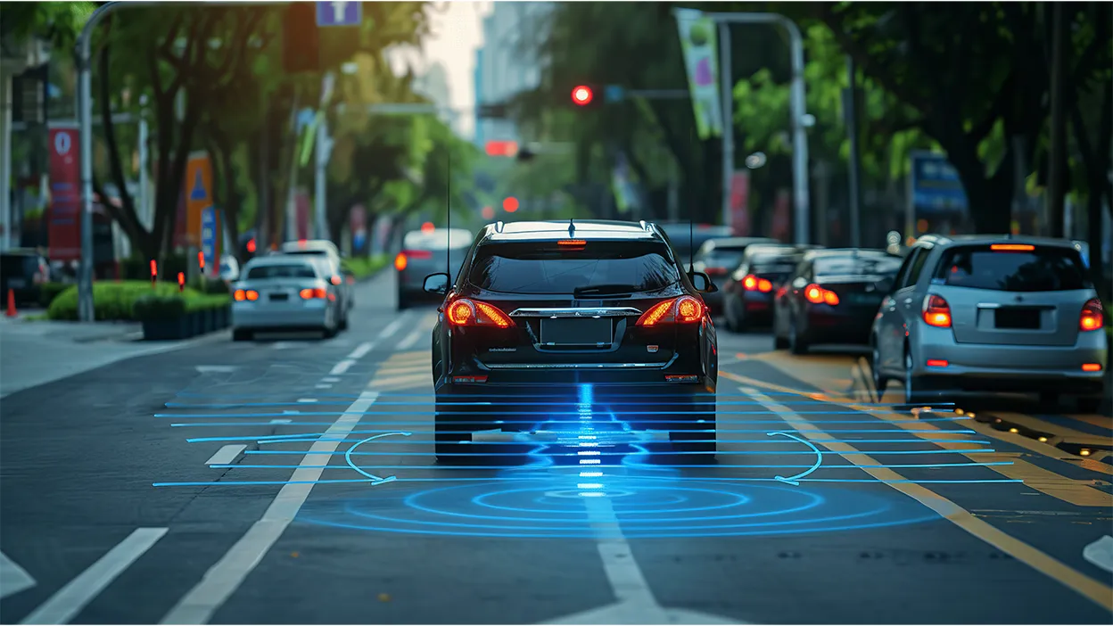 voiture-equipee-de-adas-en-circulation